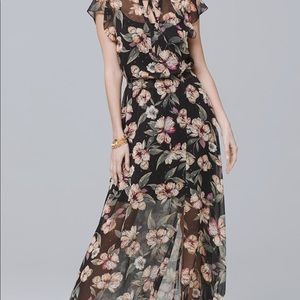 WHBM flowy, woven maxi dress